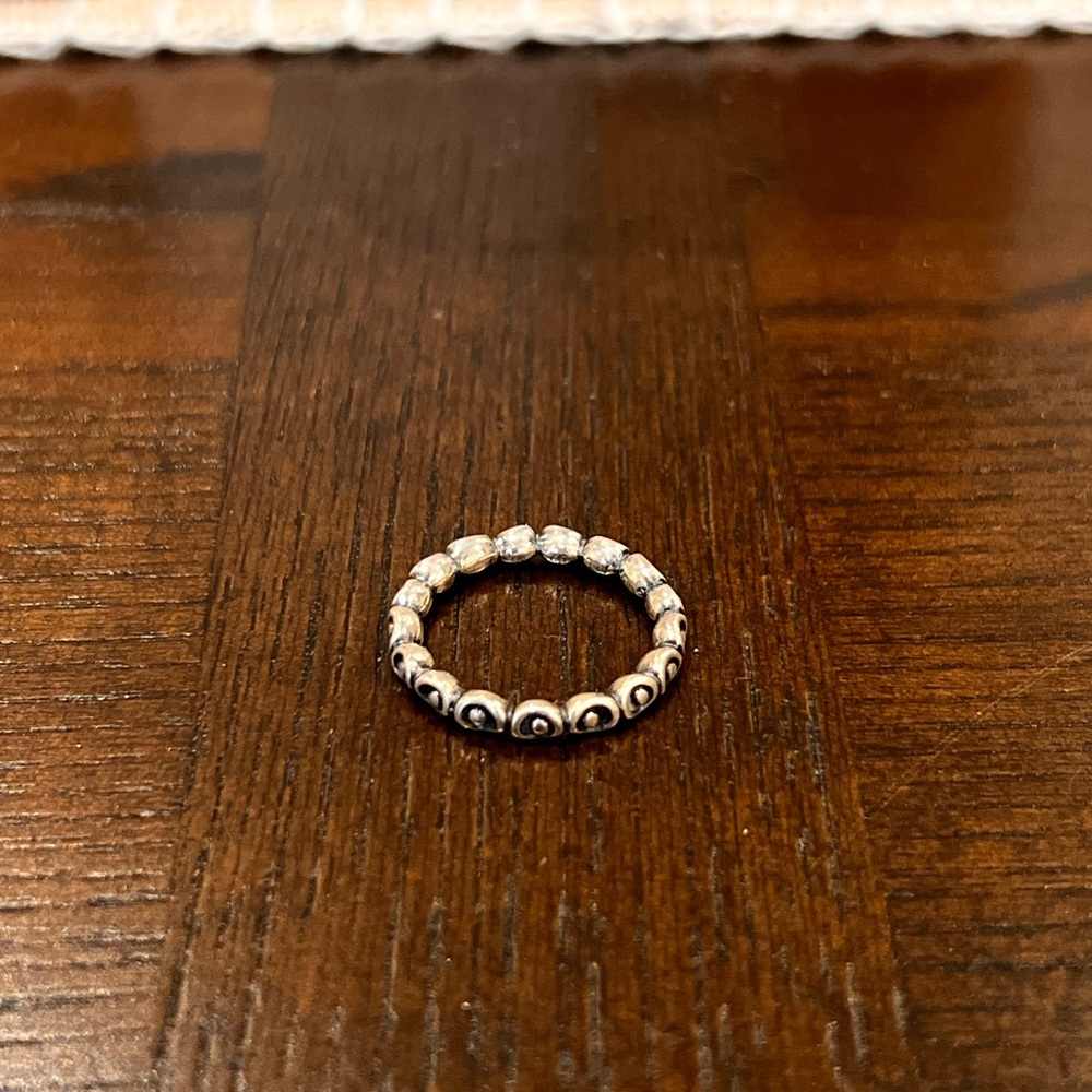 Pandora silver stacking ring
